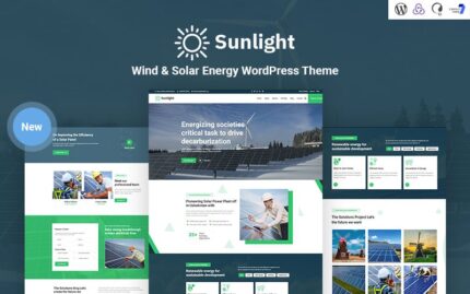 Sunlight - Duyarlı Rüzgar ve Güneş Enerjisi WordPress Teması