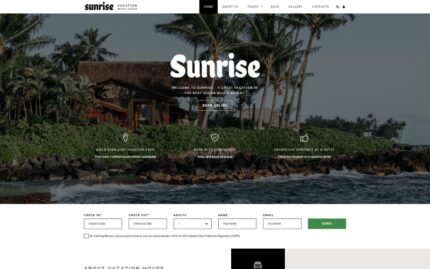 Sunrise - Tatil Evi Joomla Şablonu