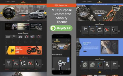 Superior Car Auto - Mücevher Saat Siyah Teması Shopify OS 2.0