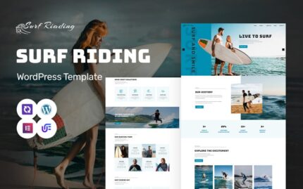 Surf Riading - Sörf Kulübü ve Sörf Tahtası WordPress Elementor Teması