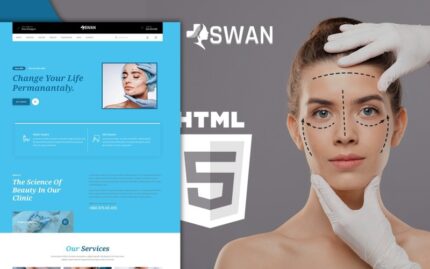 Swan Plastik Cerrahi Kliniği Açılış Sayfası Şablonu