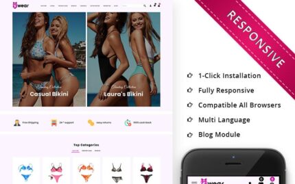 Swear - The Lingerie Store Responsive OpenCart Şablonu