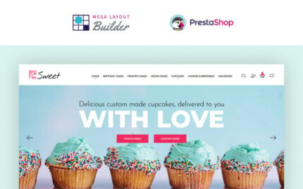 Sweet Dreams - Cake Shop PrestaShop Şablonu