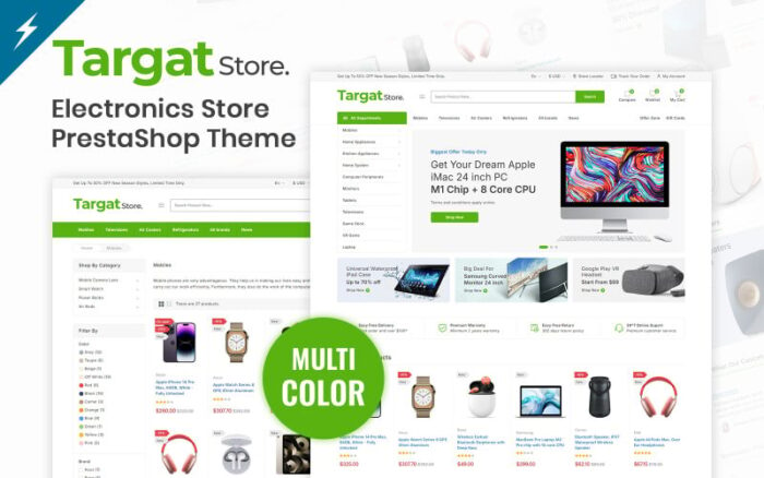 Targat - Elektronik ve Mega Shop PrestaShop Teması