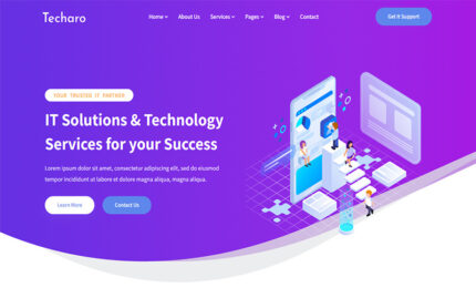 Techaro - BT Çözümleri ve Teknoloji HTML5 Şablonu