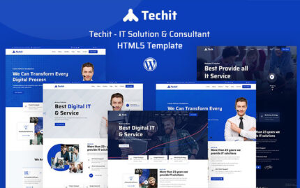 Techit - BT Çözümü ve Danışman HTML5 Web Sitesi Şablonu