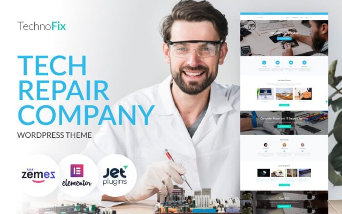 TechnoFix - Tech Repair Company WordPress Teması