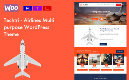 Techtri - Havayolları Çok Amaçlı WordPress Teması