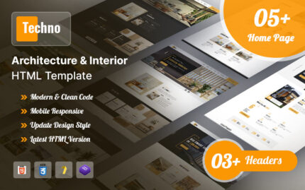 Tekno Mimari ve İç Tasarım HTML5 Şablonu