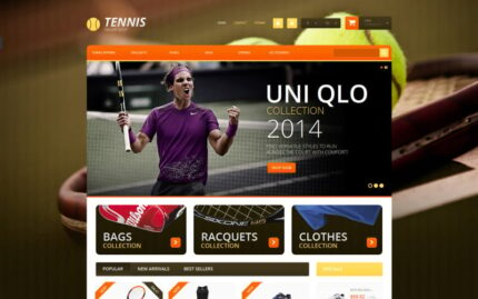 Tennis Accessories PrestaShop Teması