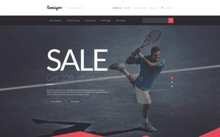 Tennis Gear PrestaShop Teması