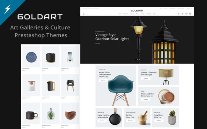 The Gold Art - Sanat, El Sanatları ve Sergi Galerisi Prestashop Teması