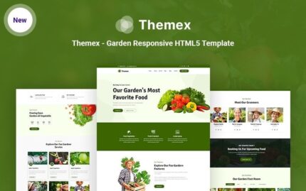 Themex - Garden Responsive HTML5 Web Sitesi Şablonu