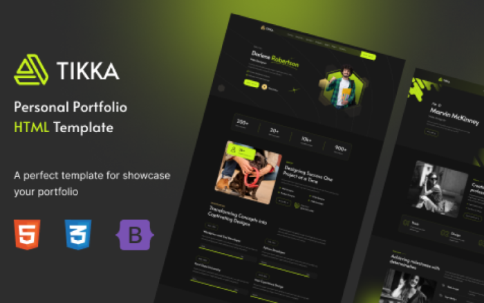 Tikka - Portföy Bootstrap 5 HTML Şablonu