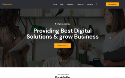TishAgency2 - Dijital Ajans WordPress Teması