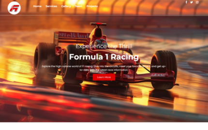 TishF1HTML - F1 HTML Şablonu