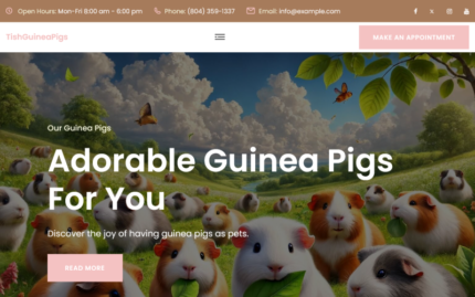 TishGuineaPigs - Kobaylar WordPress Teması