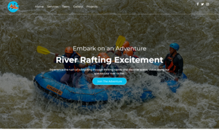 TishRaftingHTML - Rafting HTML Şablonu