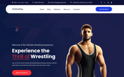 TishWrestling - Güreş WordPress Teması