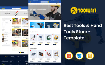 Toolways - En İyi Araçlar ve El Aletleri Mağazası HTML5 Şablonu