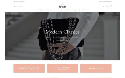 Toteza - Bags Store Template Magento Teması