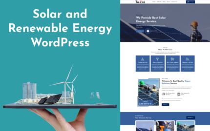 Tozxi - Güneş ve Yenilenebilir Enerji WordPress Teması