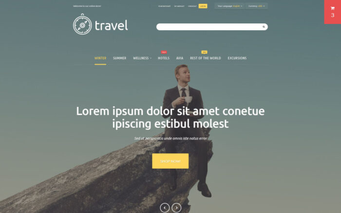 Travellers 'Paradise Magento Teması