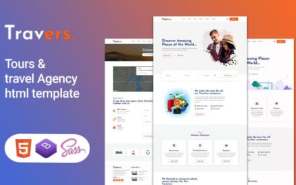 Travers - Tur ve Seyahat Html5 şablonu