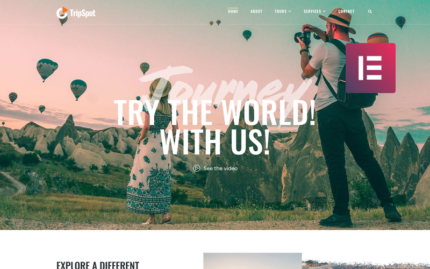 TripSpot - Seyahat WordPress Elementor Teması