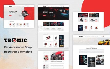 Tromic - Car Accessories Shop Bootstrap 5 Web Sitesi Şablonu