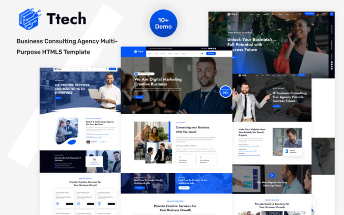 Ttech-Business Danışmanlık Ajansı Çok Amaçlı HTML5 Şablonu