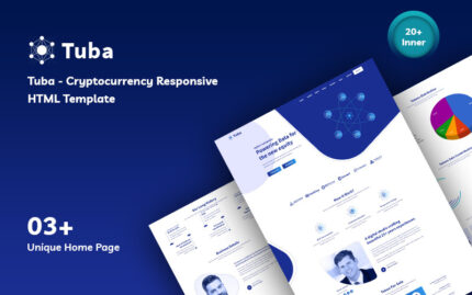 Tuba - Cryptocurrency Duyarlı Web Sitesi Şablonu