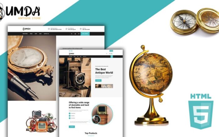 Umda Antika Garaj Satışı HTML5 Web Sitesi Şablonu