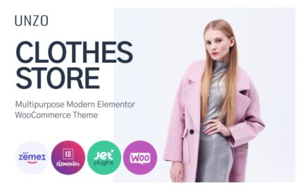 Unzo - Apparel Shop ECommerce Minimal Elementor WooCommerce Teması