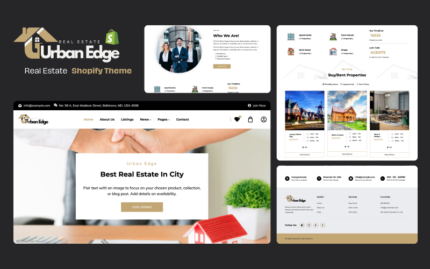 Urban Edge - Emlak Shopify Teması