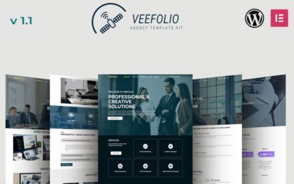 VeeFolio - Ajans Portföyü Elementor Şablon Seti