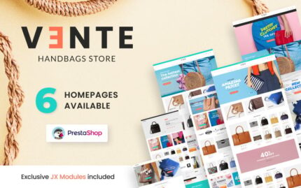 Vente - Handbag Store Clean Bootstrap E-ticaret PrestaShop Teması