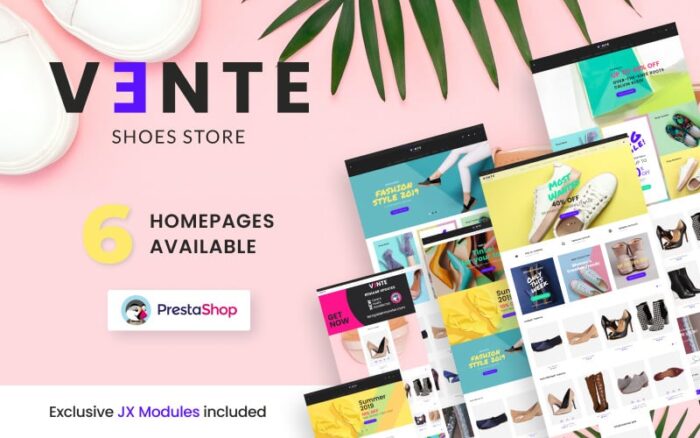 Vente - Shoes Store Clean Bootstrap E-ticaret PrestaShop Teması