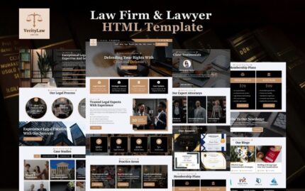 VerityLaw - Hukuk Bürosu ve Avukat HTML5 Web Sitesi Şablonu