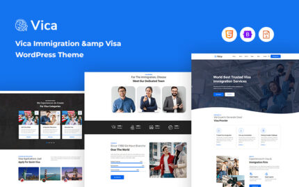 Vica – Göçmenlik ve Vize Web Sitesi Şablonu