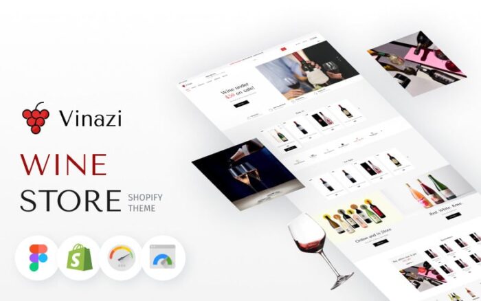 Vinazi - İçecek ve Şarap e-Ticaret Shopify Teması