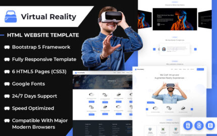VR Studio HTML Web Sitesi Şablonu