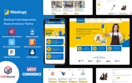 Washup - Ev Temizliği ve Temel Temizlik Araçları WooCommerce Teması