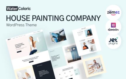 WaterColoric - Ev Boyama Şirketi WordPress Teması