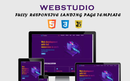 WebStudio - Tam Duyarlı Çalışma Açılış Sayfası Şablonu