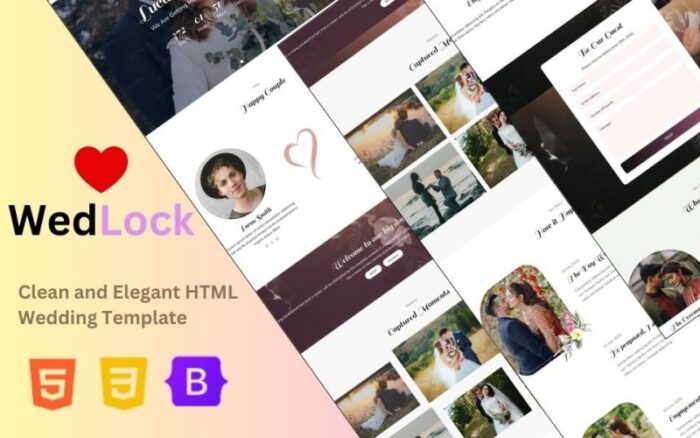 WedLock - En İyi Düğün ve Nişan HTML Şablonu