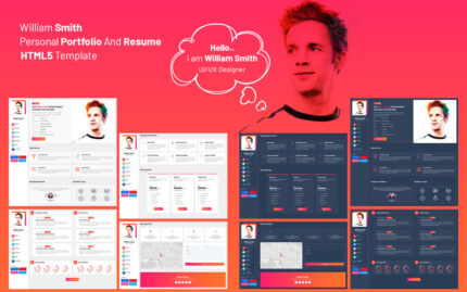 Williamsmith - Kişisel CV/Özgeçmiş HTML Şablonu