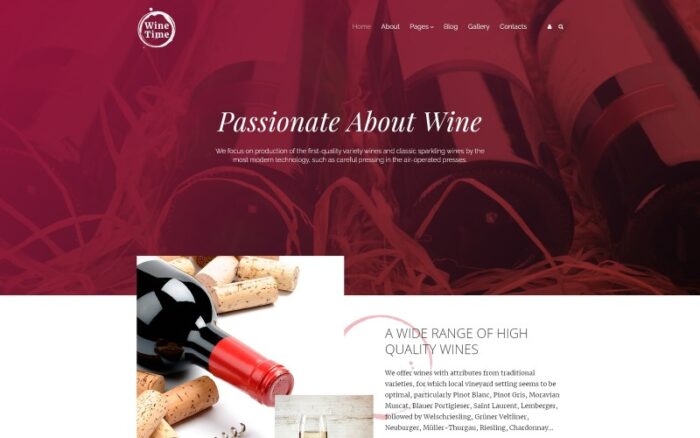 Wine Responsive Joomla Şablonu