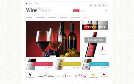 Wine Store PrestaShop Teması