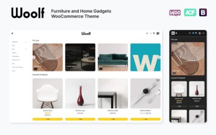 WOOLF - Mobilya ve Ev Gereçleri WooCommerce Teması